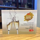 Fraser and Fraser crowned winners as Financial and Professional Services Family Business of the Year at 2025 Awards